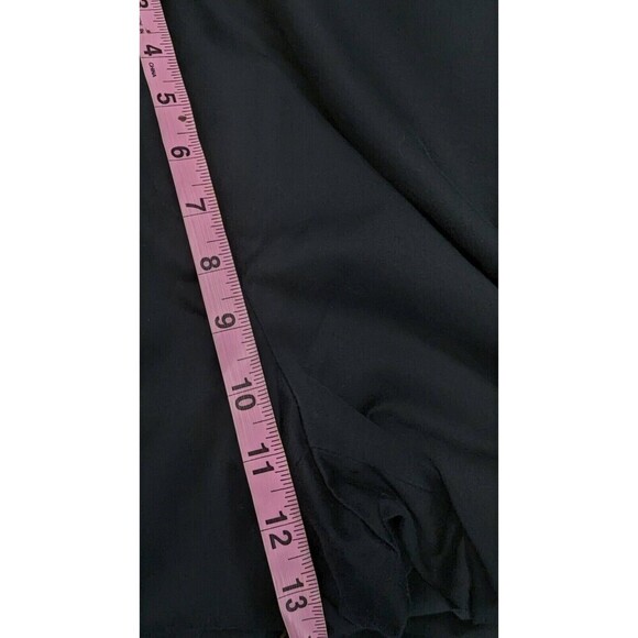 Lafayette 148‎ NY Wide Leg Solid Black Zip Tab Career Work Pants Size 12 - Picture 9 of 10